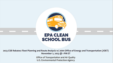 Clean School Planning Q&A Presentation opening slide.